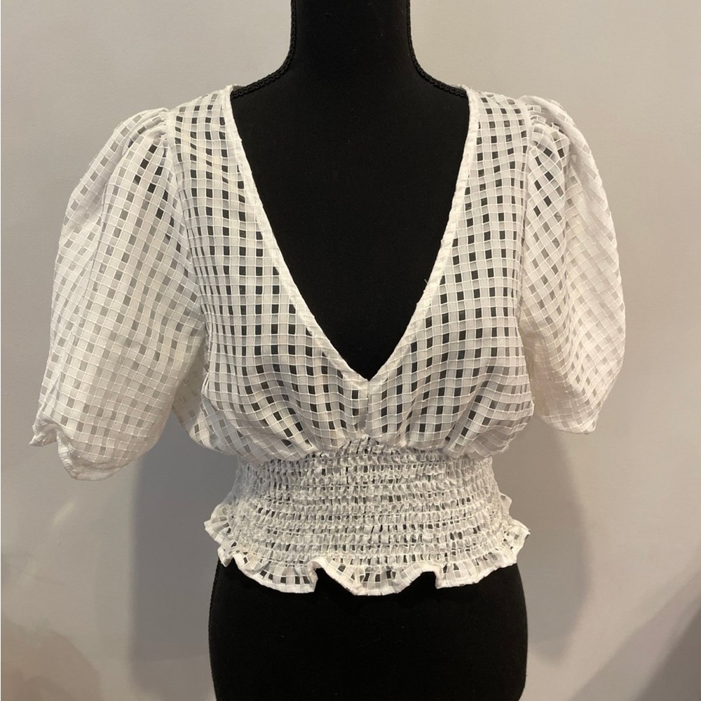 White Structured Blouse